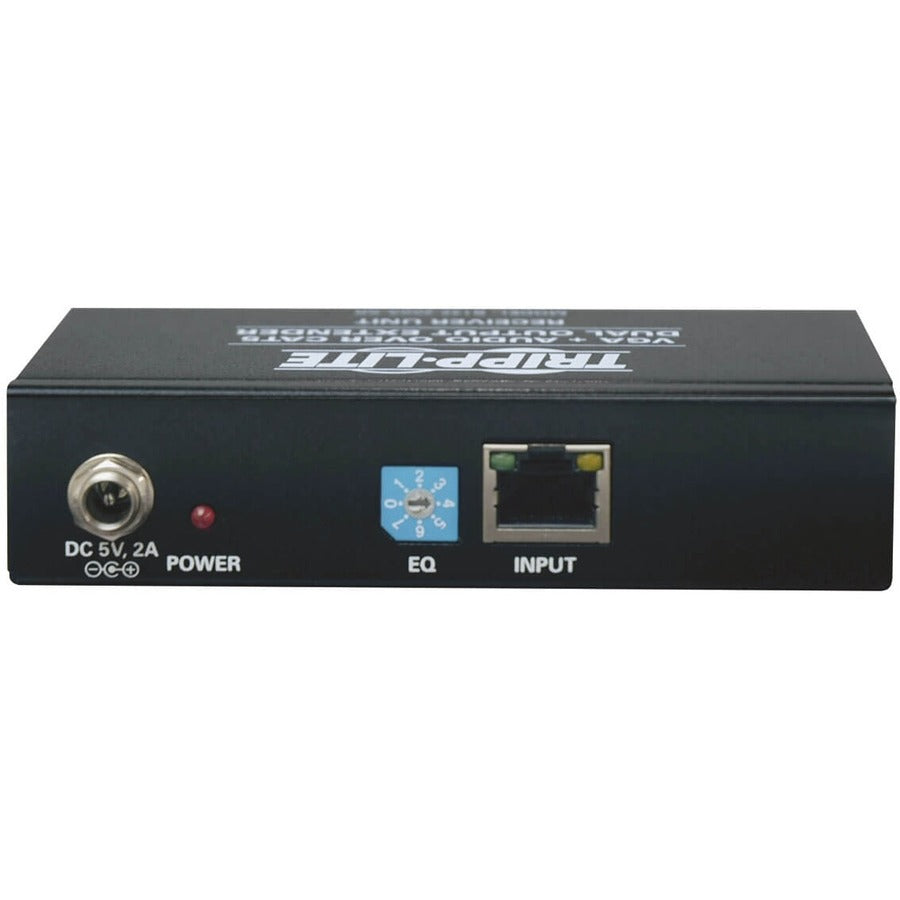 Tripp Lite par Eaton Dual VGA avec audio sur extension Cat5, récepteur, jusqu'à 300 pieds. B132-200A-SR