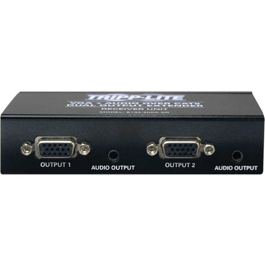 Tripp Lite par Eaton Dual VGA avec audio sur extension Cat5, récepteur, jusqu'à 300 pieds. B132-200A-SR