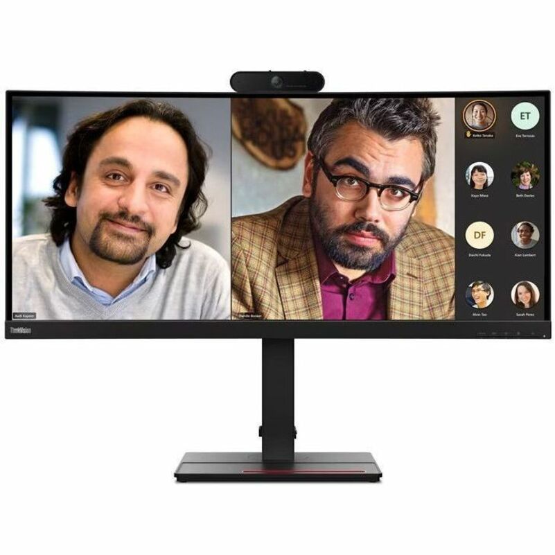 Lenovo ThinkVision P34w-20 34" Class Webcam UW-QHD Curved Screen LED Monitor - 21:9 - Raven Black 63F2RAR3US