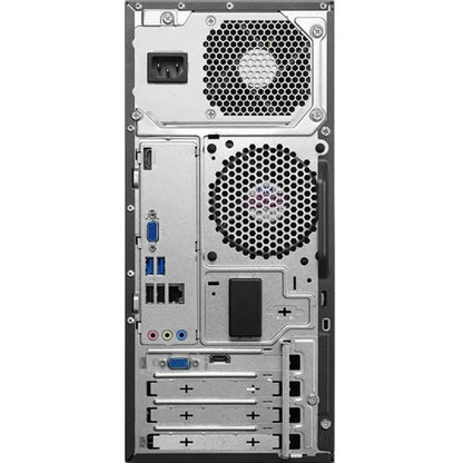 Ordinateur de bureau Lenovo H50-50 90B7003NUS - Intel Pentium G3250 Dual-core (2 Core) 3,20 GHz - 4 Go RAM DDR3 SDRAM - 1 To HDD - Tour - Noir, Gris 90B7003NUS