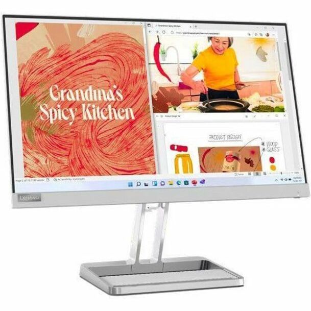 Moniteur LED Full HD Lenovo L22i-40 22 pouces - 16:9 - Gris nuage 67AEKCCBUS