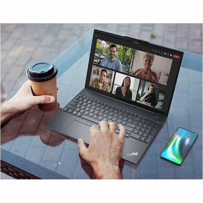 Ordinateur portable Lenovo ThinkPad E16 Gen 1 21JT0019US 16" à écran tactile - WUXGA - 1920 x 1200 - AMD Ryzen 5 7530U Hexa-core (6 cœurs) 2 GHz - 16 Go de RAM totale - 8 Go de mémoire embarquée - SSD 512 Go - Noir graphite 21JT0019US