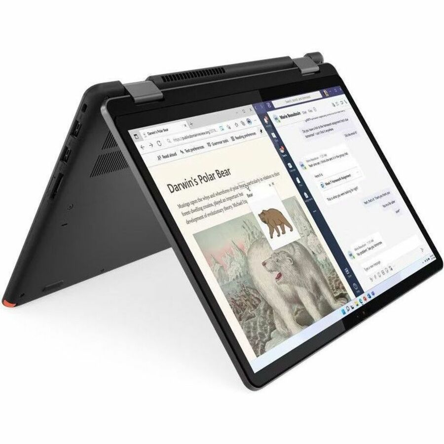 Lenovo 13w Yoga Gen 2 82YR000AUS Ordinateur portable convertible 2 en 1 à écran tactile 13,3" - WUXGA - 1920 x 1200 - AMD Ryzen 7 7730U Octa-core (8 cœurs) 2 GHz - 16 Go de RAM totale - 8 Go de mémoire embarquée - SSD 512 Go - Thunder Black 82YR000AUS