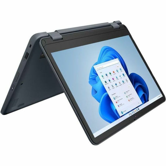 Ordinateur portable convertible 2 en 1 Lenovo 82VM0018US 11,6" - HD - 1366 x 768 - Intel N200 Quad-core (4 cœurs) - 8 Go de RAM totale - 8 Go de mémoire embarquée - 128 Go de SSD - Gris ardoise 82VM0018US