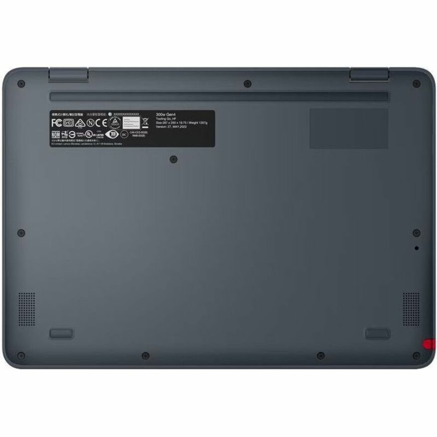Ordinateur portable convertible 2 en 1 Lenovo 82VM0018US 11,6" - HD - 1366 x 768 - Intel N200 Quad-core (4 cœurs) - 8 Go de RAM totale - 8 Go de mémoire embarquée - 128 Go de SSD - Gris ardoise 82VM0018US