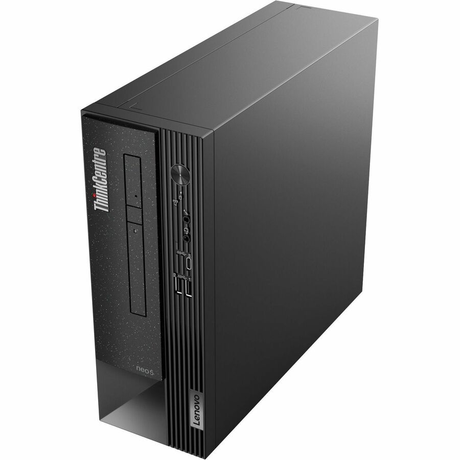 Ordinateur de bureau Lenovo ThinkCentre neo 50s Gen 4 12JF0004US - Intel Core i3 13e génération i3-13100 Quad-core (4 cœurs) 3,40 GHz - 8 Go de RAM DDR4 SDRAM - 256 Go de SSD M.2 PCI Express NVMe 4.0 x4 - Petit facteur de forme - Noir 12JF0004US