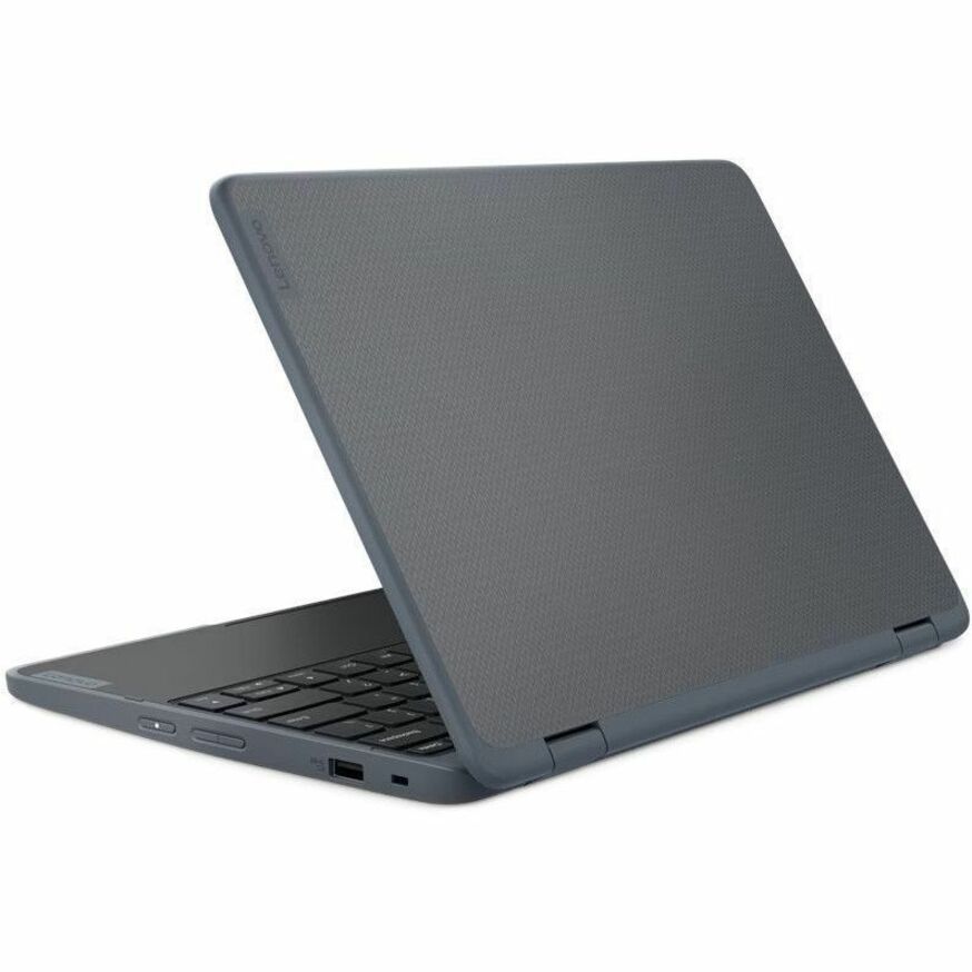Ordinateur portable convertible 2 en 1 Lenovo 82VM0018CF 11,6" - HD - 1366 x 768 - Intel N200 Quad-core (4 cœurs) - 8 Go de RAM totale - 8 Go de mémoire embarquée - 128 Go de SSD - Gris ardoise 82VM0018CF