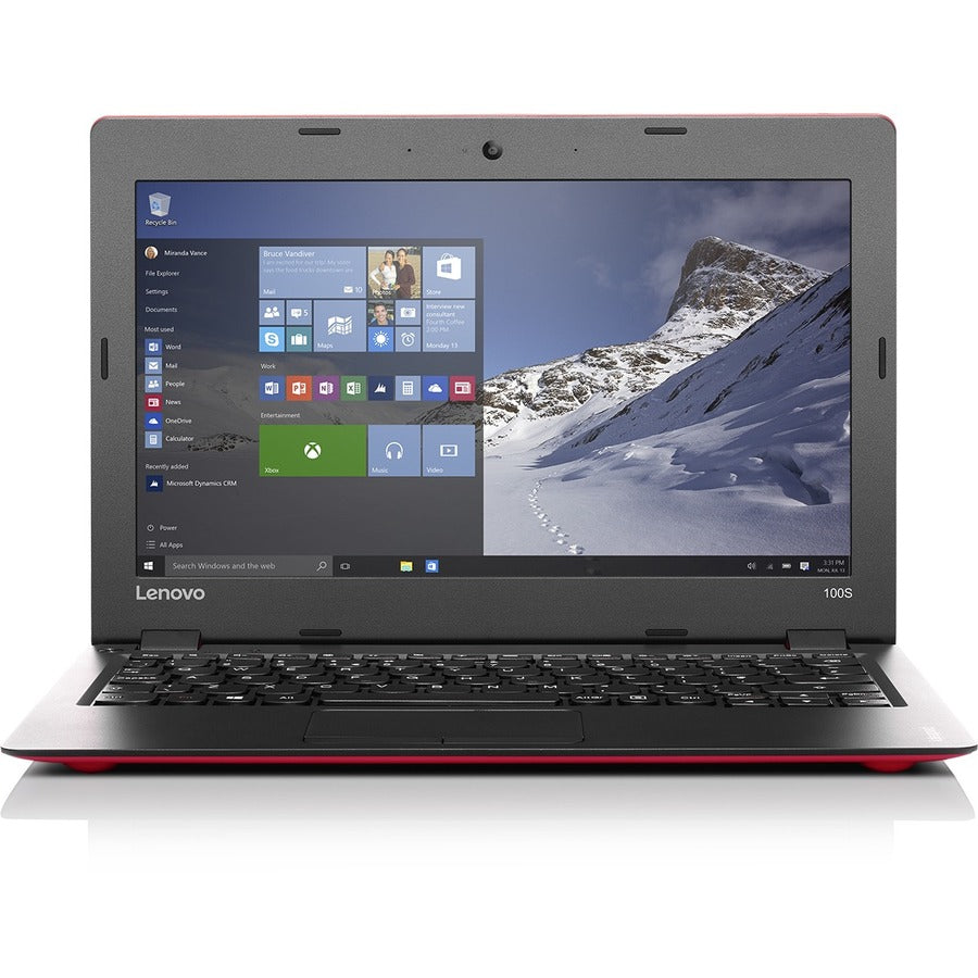 Netbook Lenovo IdeaPad 100S-11IBY 80R2001FUS 11,6" - 1366 x 768 - Intel Atom Z3735F Quad-core (4 Core) 1,33 GHz - 2 Go de RAM totale - 32 Go de mémoire flash - Rouge 80R2001FUS