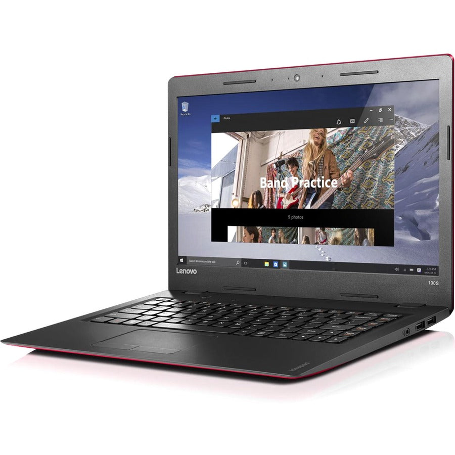 Netbook Lenovo IdeaPad 100S-11IBY 80R2001FUS 11,6" - 1366 x 768 - Intel Atom Z3735F Quad-core (4 Core) 1,33 GHz - 2 Go de RAM totale - 32 Go de mémoire flash - Rouge 80R2001FUS