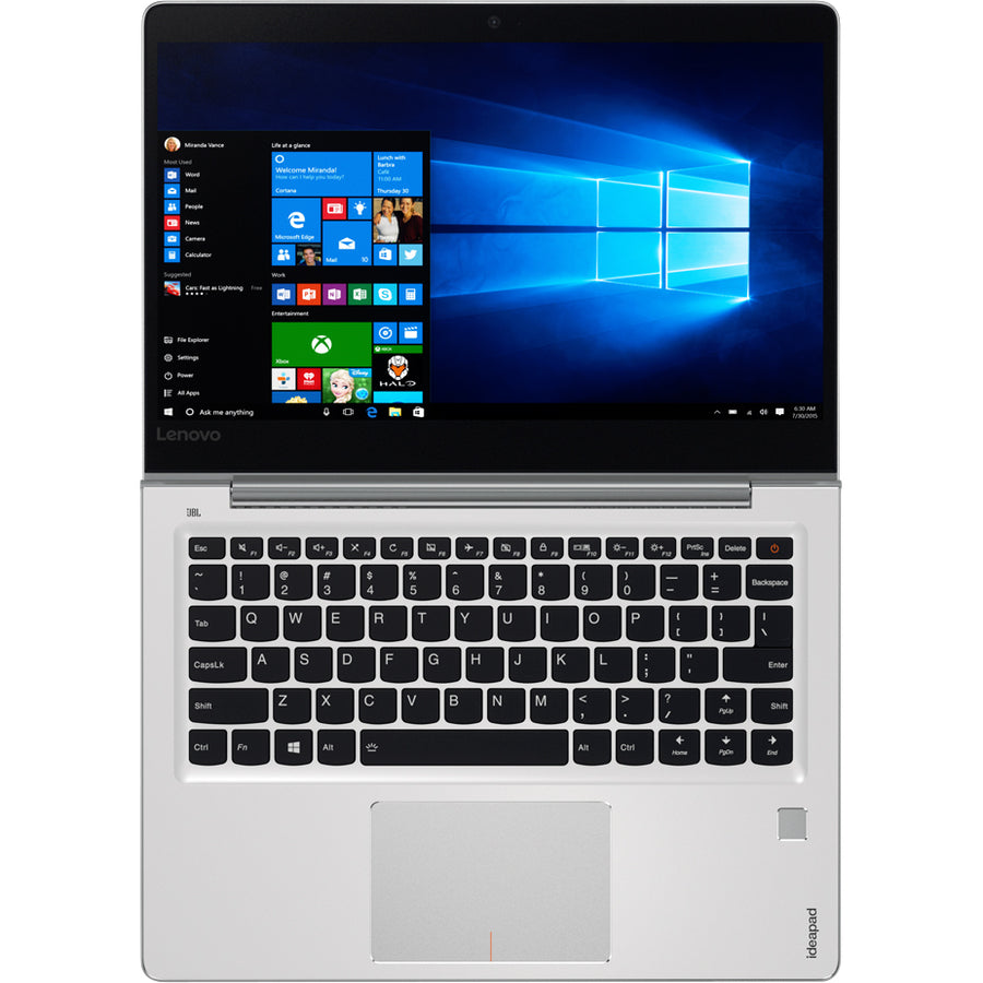 Ordinateur portable Lenovo IdeaPad 710S Plus Touch-13IKB 80YQ0002US avec écran tactile 13,3" - 1920 x 1080 - Intel Core i7 7e génération i7-7500U Dual-core (2 cœurs) 2,70 GHz - 8 Go de RAM au total - SSD 512 Go - Argent 80YQ0002US