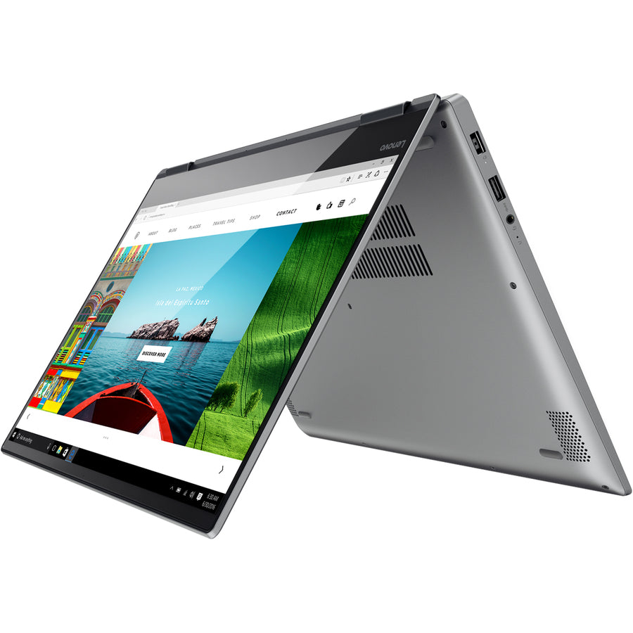 Ordinateur portable convertible 2 en 1 Lenovo Yoga 720-15IKB 80X7008HUS avec écran tactile de 15,6 pouces - 1920 x 1080 - Intel Core i5 7e génération i5-7300HQ Quad-core (4 cœurs) 2,50 GHz - 8 Go de RAM totale - SSD de 256 Go - Gris fer 80X7008HUS
