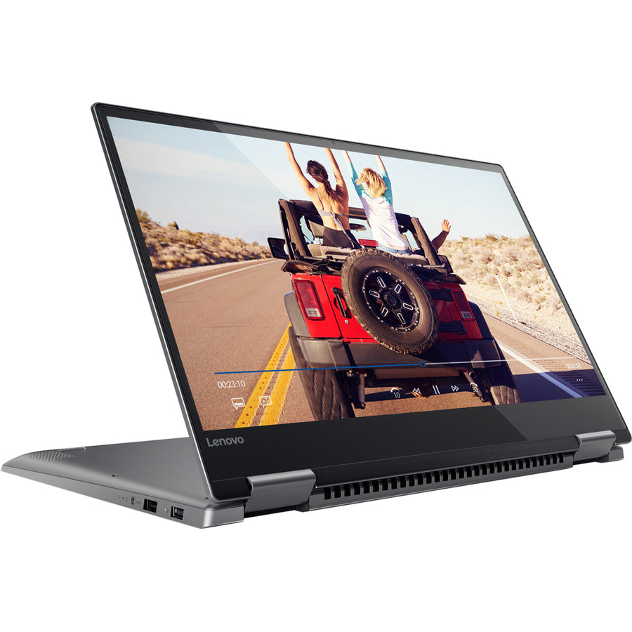 Ordinateur portable convertible 2 en 1 Lenovo Yoga 720-15IKB 80X7008HUS avec écran tactile de 15,6 pouces - 1920 x 1080 - Intel Core i5 7e génération i5-7300HQ Quad-core (4 cœurs) 2,50 GHz - 8 Go de RAM totale - SSD de 256 Go - Gris fer 80X7008HUS