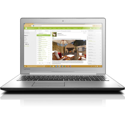 Ordinateur portable Lenovo IdeaPad 510-15IKB 80SV005BUS 15,6" - 1920 x 1080 - Intel Core i5 7e génération i5-7200U Dual-core (2 cœurs) 2,50 GHz - 6 Go de RAM totale - Disque dur 1 To - Argent 80SV005BUS