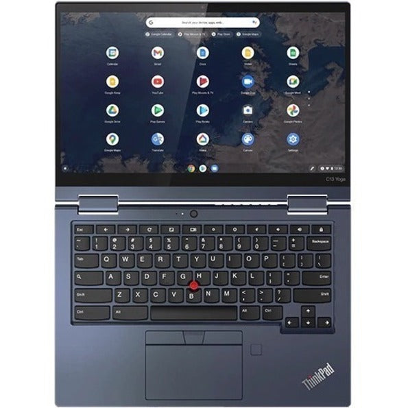 Lenovo ThinkPad C13 Yoga Gen 1 20UX001YUS Chromebook convertible 2 en 1 tactile 13,3" - Full HD - 1920 x 1080 - AMD Ryzen 3 3250C Dual-core (2 Core) 2,60 GHz - 4 Go de RAM totale - SSD 128 Go - Bleu abysse 20UX001YUS
