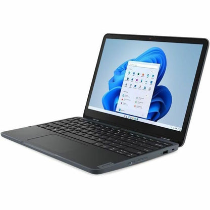 Ordinateur portable convertible 2 en 1 Lenovo 82VQ000EUS 12,2" - WUXGA - 1920 x 1200 - Intel N100 Quad-core (4 cœurs) - 4 Go de RAM totale - 4 Go de mémoire embarquée - 128 Go SSD - Gris ardoise 82VQ000EUS