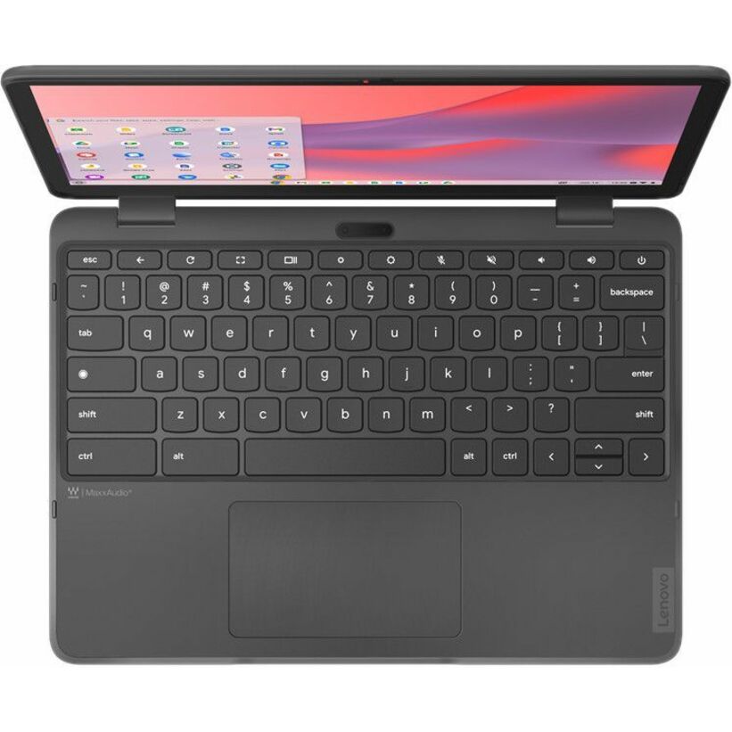 Lenovo 500e Yoga Chromebook Gen 4 82W4000BUS LTE Chromebook convertible 2 en 1 12,2" - WUXGA - 1920 x 1200 - Intel N200 Quad-core (4 cœurs) - 8 Go de RAM totale - 8 Go de mémoire embarquée - 128 Go de mémoire flash - Gris graphite 82W4000BUS