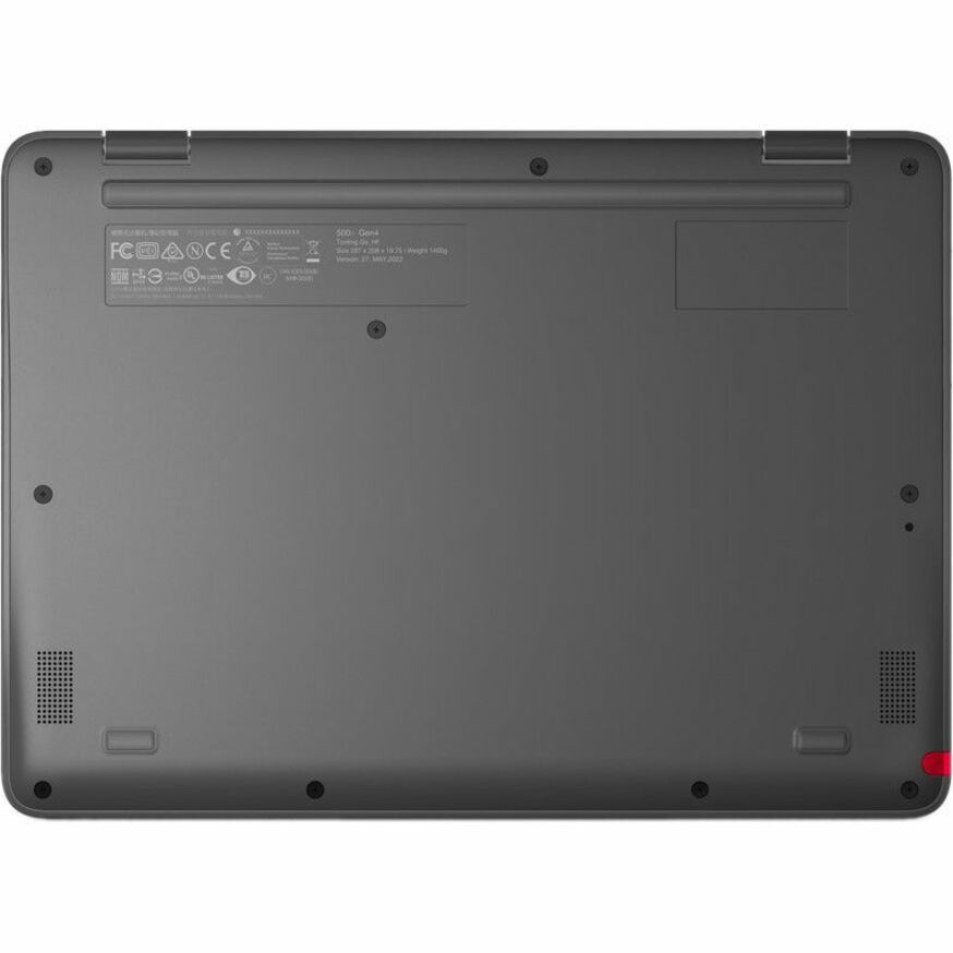 Lenovo 500e Yoga Chromebook Gen 4 82W4000BUS LTE Chromebook convertible 2 en 1 12,2" - WUXGA - 1920 x 1200 - Intel N200 Quad-core (4 cœurs) - 8 Go de RAM totale - 8 Go de mémoire embarquée - 128 Go de mémoire flash - Gris graphite 82W4000BUS