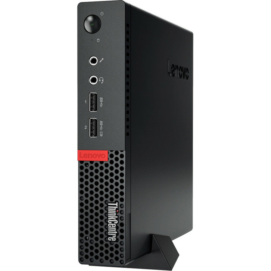 Ordinateur de bureau Lenovo ThinkCentre M910q 10MV000NCA - Intel Core i5 7e génération i5-7500T 2,70 GHz - 8 Go de RAM DDR4 SDRAM - SSD 256 Go - Minuscule - Noir 10MV000NCA