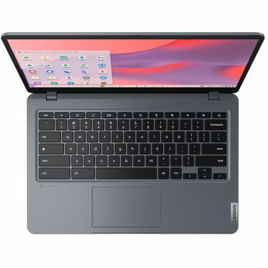Lenovo 14e Chromebook Gen 3 82W60001US Chromebook à écran tactile 14" - Full HD - 1920 x 1080 - Intel N200 Quad-core (4 cœurs) - 8 Go de RAM totale - 8 Go de mémoire embarquée - 128 Go de mémoire flash - Gris orage 82W60001US