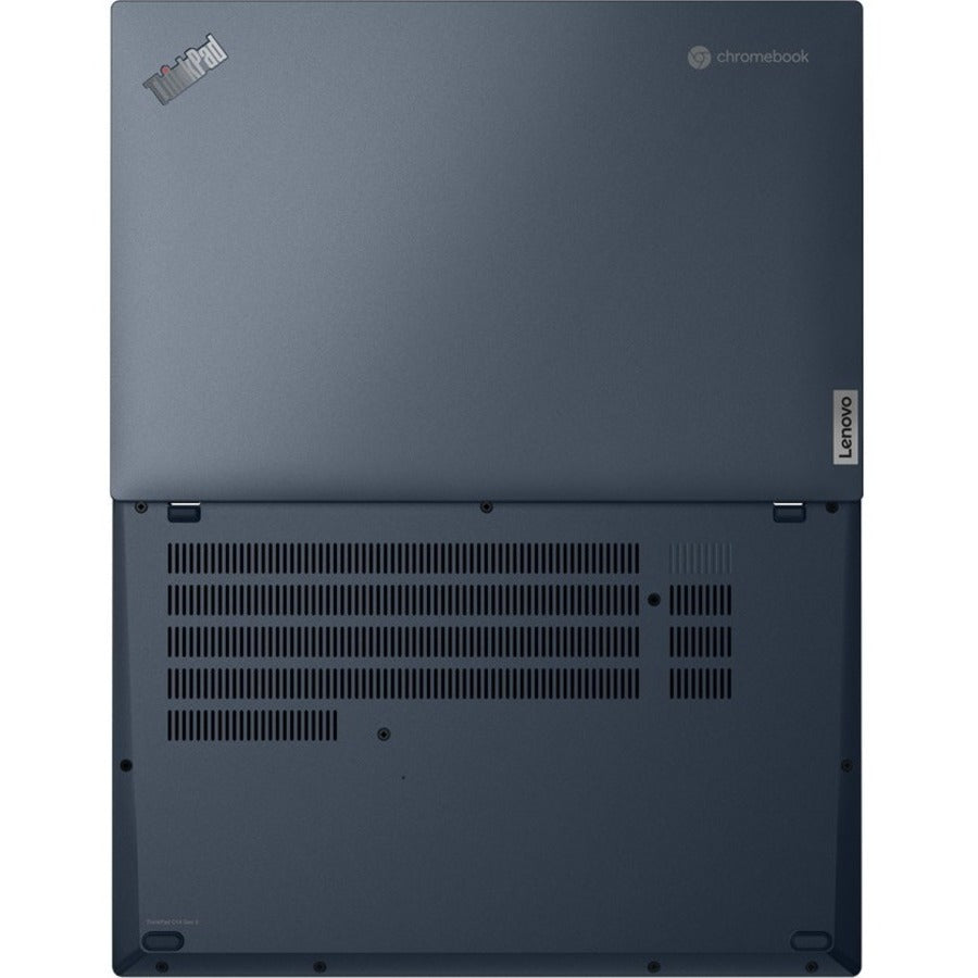 Lenovo ThinkPad C14 Gen 1 21C9000GUS Chromebook 14" - Full HD - 1920 x 1080 - Intel Core i5 12e génération i5-1245U Deca-core (10 cœurs) - 8 Go de RAM totale - 8 Go de mémoire embarquée - SSD 256 Go - Bleu abysse 21C9000GUS