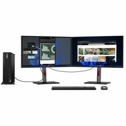 Ordinateur de bureau Lenovo ThinkCentre M70s Gen 4 12DN0011CA - Intel Core i5 13e génération i5-13400 Deca-core (10 cœurs) 2,50 GHz - 16 Go de RAM DDR4 SDRAM - 512 Go de SSD M.2 PCI Express NVMe 4.0 x4 - Petit facteur de forme - Noir 12DN0011CA