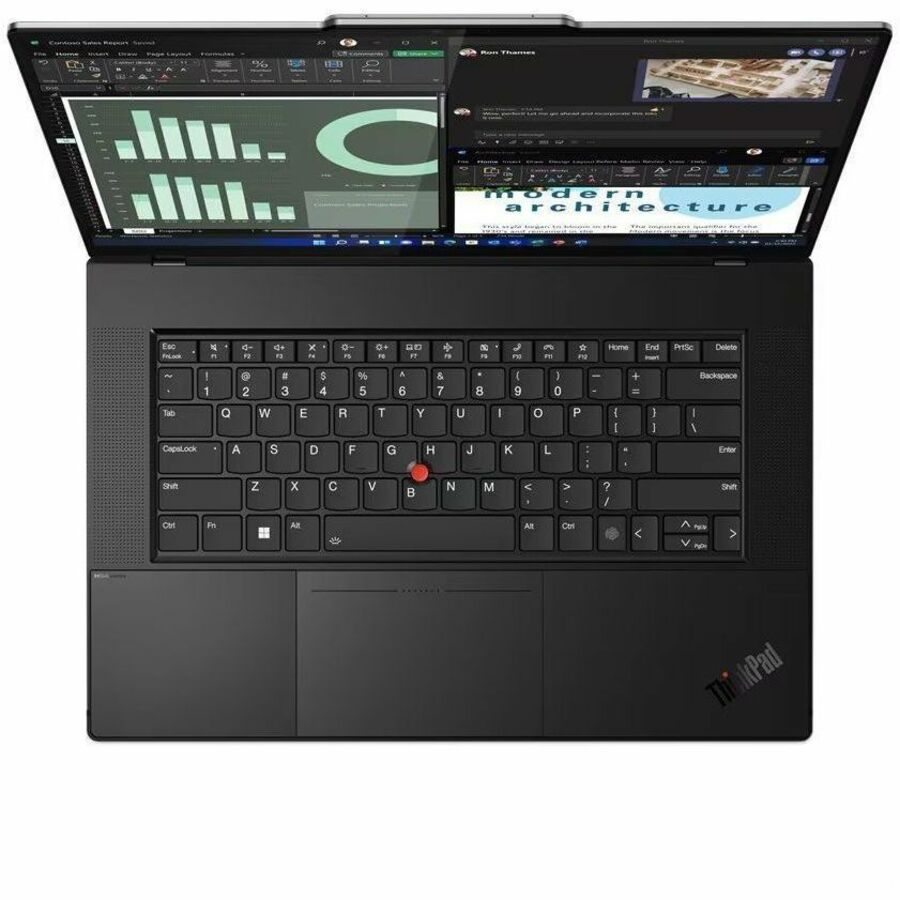 Ordinateur portable Lenovo ThinkPad 21JX0029US avec écran tactile 16" - WUXGA - 1920 x 1200 - AMD Ryzen 7 PRO 7840HS Octa-core (8 cœurs) 3,80 GHz - 16 Go de RAM totale - 16 Go de mémoire embarquée - 512 Go de SSD - Gris arctique, noir 21JX0029US