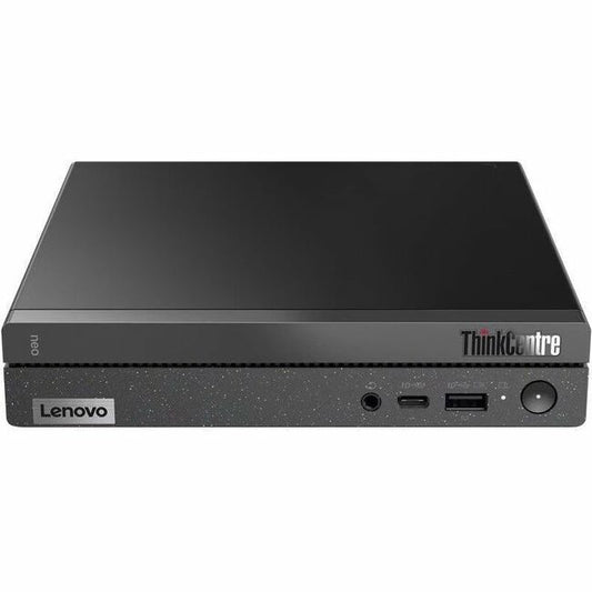Ordinateur de bureau Lenovo ThinkCentre neo 50q Gen 4 12LN0068CA - Intel Core i3 12e génération i3-1215U Hexa-core (6 cœurs) 1,20 GHz - 8 Go de RAM DDR4 SDRAM - 256 Go de SSD M.2 PCI Express NVMe 4.0 x4 - Minuscule - Noir 12LN0068CA
