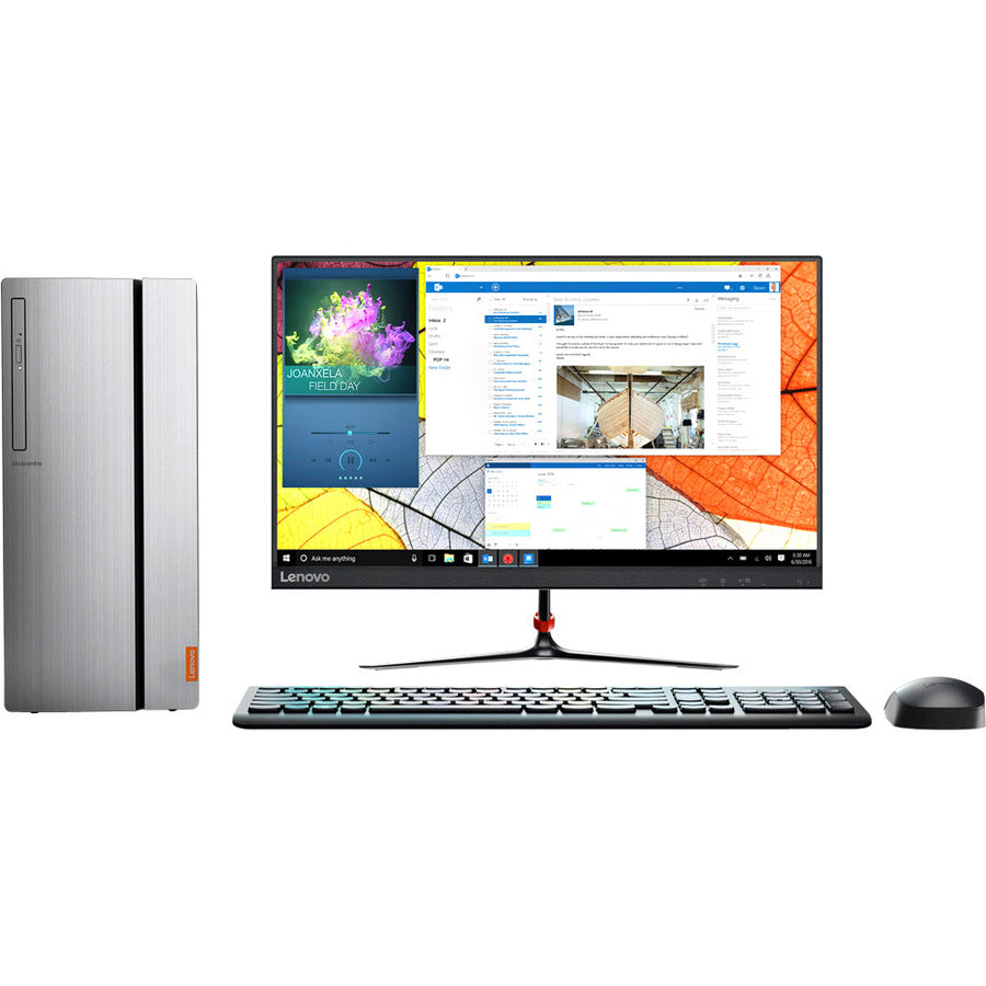Ordinateur de bureau Lenovo IdeaCentre 720-18ASU 90H1002QUS - AMD Ryzen 3 1200 3,10 GHz - 8 Go RAM DDR4 SDRAM - Disque dur 1 To 90H1002QUS
