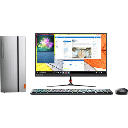 Ordinateur de bureau Lenovo IdeaCentre 720-18ASU 90H1002QUS - AMD Ryzen 3 1200 3,10 GHz - 8 Go RAM DDR4 SDRAM - Disque dur 1 To 90H1002QUS