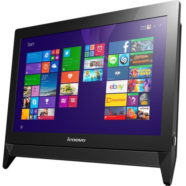 Ordinateur tout-en-un Lenovo C20-05 F0B3005CUS - AMD E-Series E1-7010 1,50 GHz - 4 Go RAM DDR3L SDRAM - Disque dur 500 Go - 19,5" Full HD 1920 x 1080 - Bureau - Noir, Gris F0B3005CUS