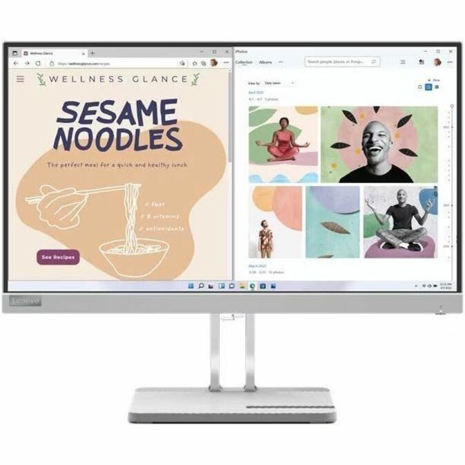 Moniteur LED Full HD Lenovo L22e-40 22" - 16:9 - Gris nuage 67AFKCCBUS
