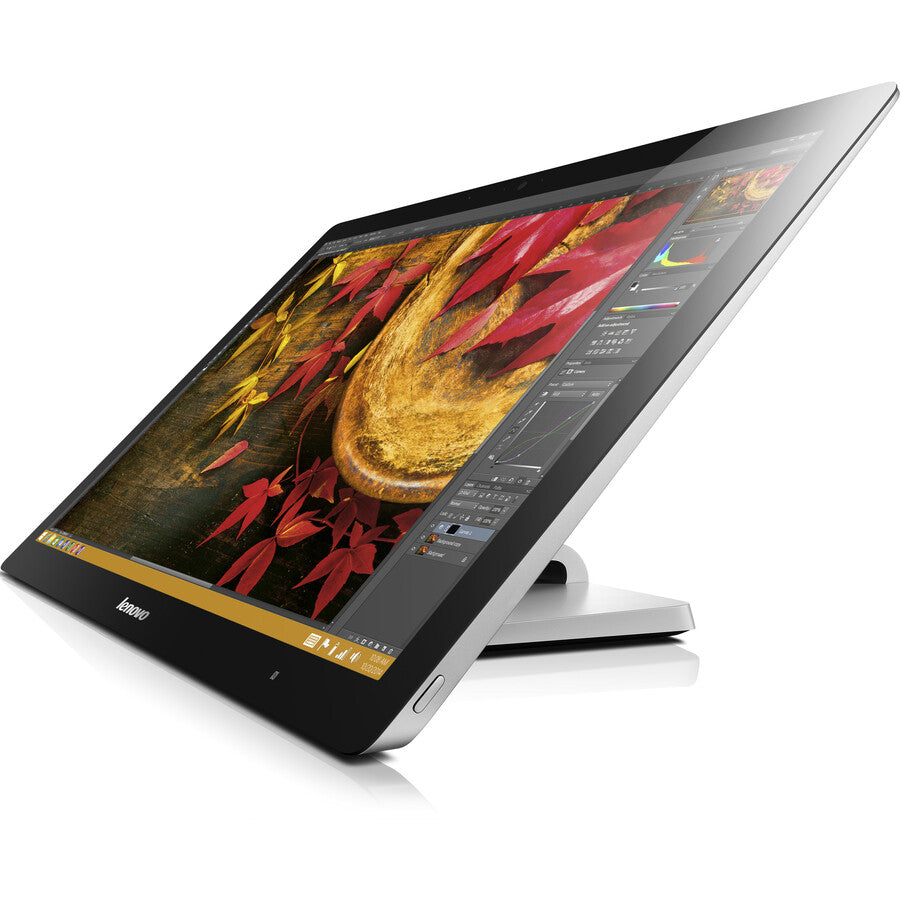 Ordinateur tout-en-un Lenovo A740 F0AM002NUS - Intel Core i7 4e génération i7-4558U 2,80 GHz - 8 Go de RAM DDR3L SDRAM - Disque dur 1 To - SSD 8 Go - Écran tactile 27" 2560 x 1440 - Bureau - Argent F0AM002NUS