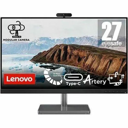 Moniteur LED UHD Lenovo L27m-30 27" avec webcam - 16:9 - Noir corbeau 66DEKAC2US