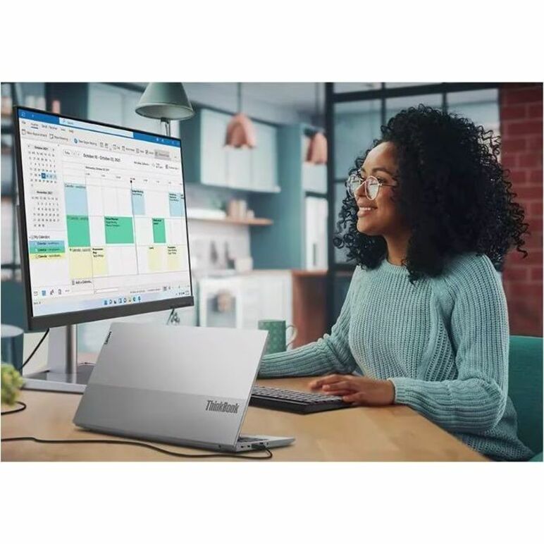 Moniteur LED UHD Lenovo L27m-30 27" avec webcam - 16:9 - Noir corbeau 66DEKAC2US