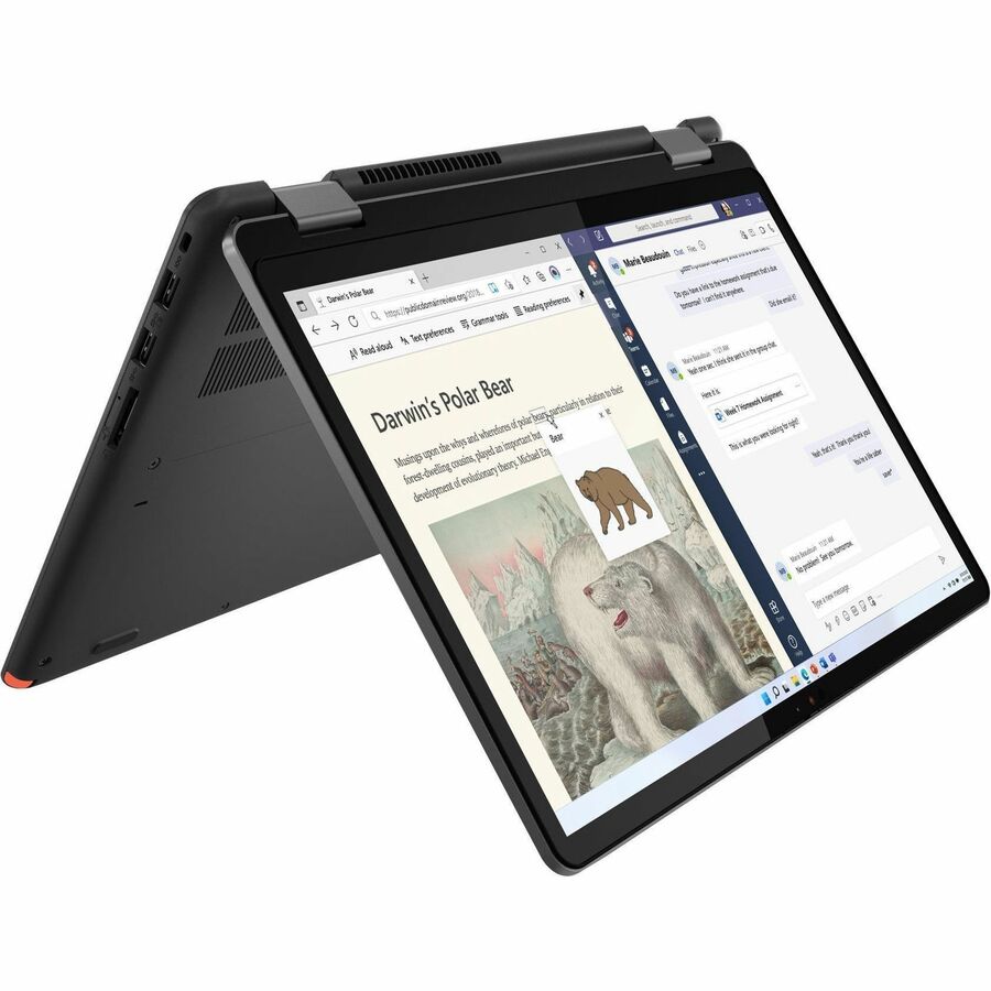 Lenovo 13w Yoga Gen 2 82YR0009CF Ordinateur portable convertible 2 en 1 à écran tactile 13,3" - WUXGA - 1920 x 1200 - AMD Ryzen 5 7530U Hexa-core (6 cœurs) 2 GHz - 8 Go de RAM totale - 4 Go de mémoire embarquée - SSD 256 Go - Thunder Black 82YR0009CF