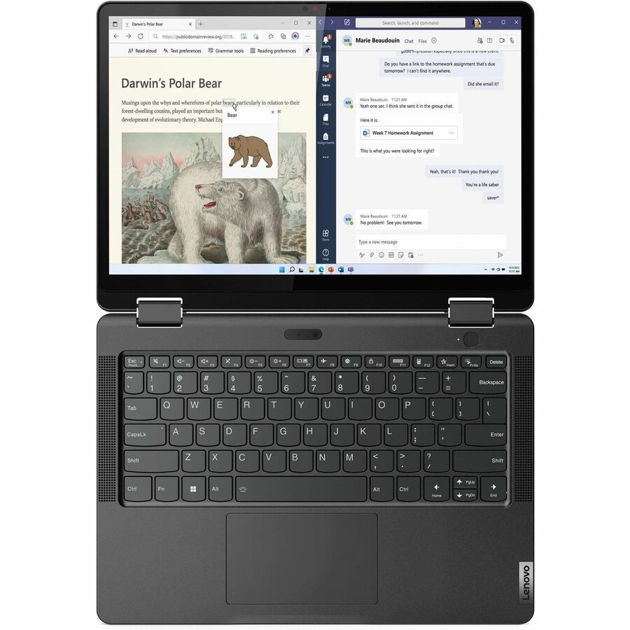 Lenovo 13w Yoga Gen 2 82YR0009CF Ordinateur portable convertible 2 en 1 à écran tactile 13,3" - WUXGA - 1920 x 1200 - AMD Ryzen 5 7530U Hexa-core (6 cœurs) 2 GHz - 8 Go de RAM totale - 4 Go de mémoire embarquée - SSD 256 Go - Thunder Black 82YR0009CF