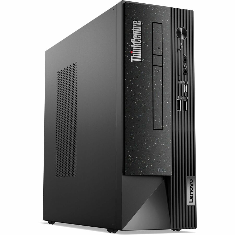 Ordinateur de bureau Lenovo ThinkCentre neo 50s Gen 4 12JF0004CA - Intel Core i3 13e génération i3-13100 Quad-core (4 cœurs) 3,40 GHz - 8 Go de RAM DDR4 SDRAM - 256 Go de SSD M.2 PCI Express NVMe 4.0 x4 - Petit facteur de forme - Noir 12JF0004CA