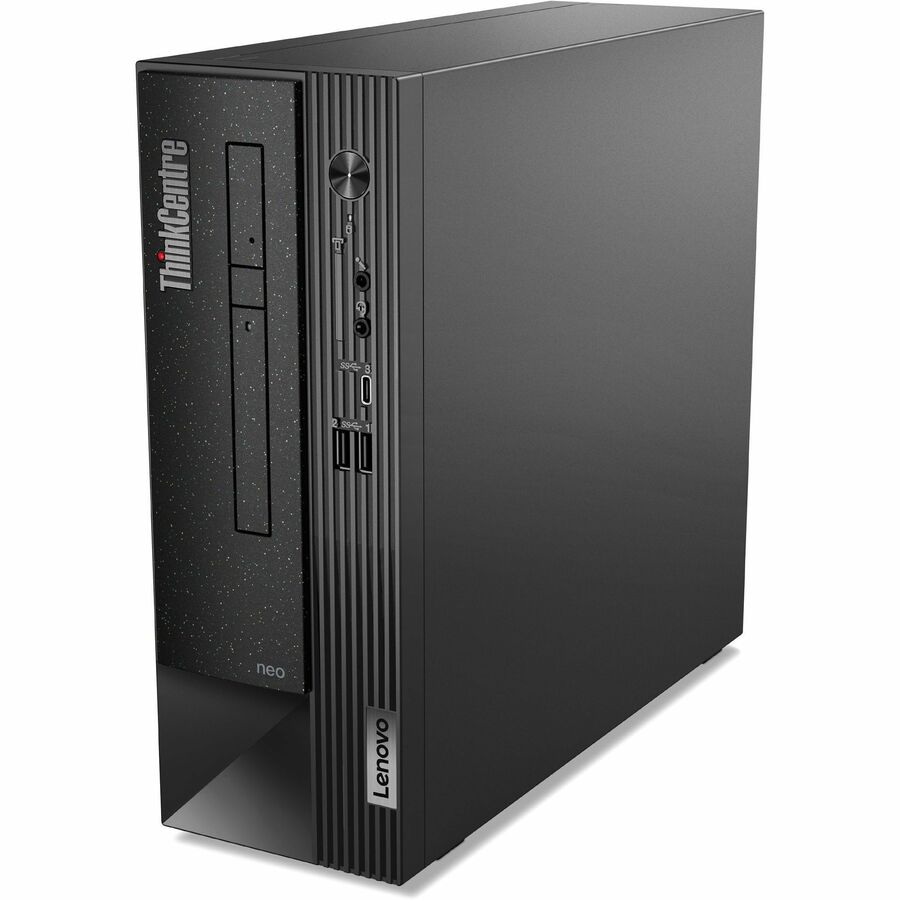 Ordinateur de bureau Lenovo ThinkCentre neo 50s Gen 4 12JF0004CA - Intel Core i3 13e génération i3-13100 Quad-core (4 cœurs) 3,40 GHz - 8 Go de RAM DDR4 SDRAM - 256 Go de SSD M.2 PCI Express NVMe 4.0 x4 - Petit facteur de forme - Noir 12JF0004CA