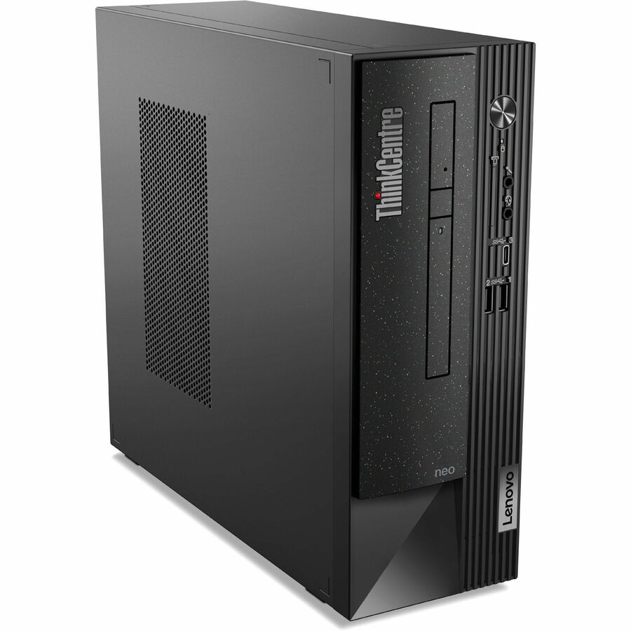 Ordinateur de bureau Lenovo ThinkCentre neo 50s Gen 4 12JF0004CA - Intel Core i3 13e génération i3-13100 Quad-core (4 cœurs) 3,40 GHz - 8 Go de RAM DDR4 SDRAM - 256 Go de SSD M.2 PCI Express NVMe 4.0 x4 - Petit facteur de forme - Noir 12JF0004CA