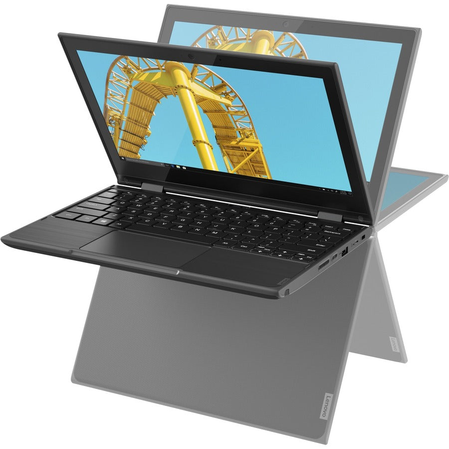 Ordinateur portable convertible 2 en 1 Lenovo 300e Windows 2e génération 81M9007WUS 11,6" à écran tactile - HD - 1366 x 768 - Intel Celeron N4120 Quad-core (4 cœurs) 1,10 GHz - 4 Go de RAM totale - 4 Go de mémoire embarquée - 128 Go SSD - Noir 81M9007WUS