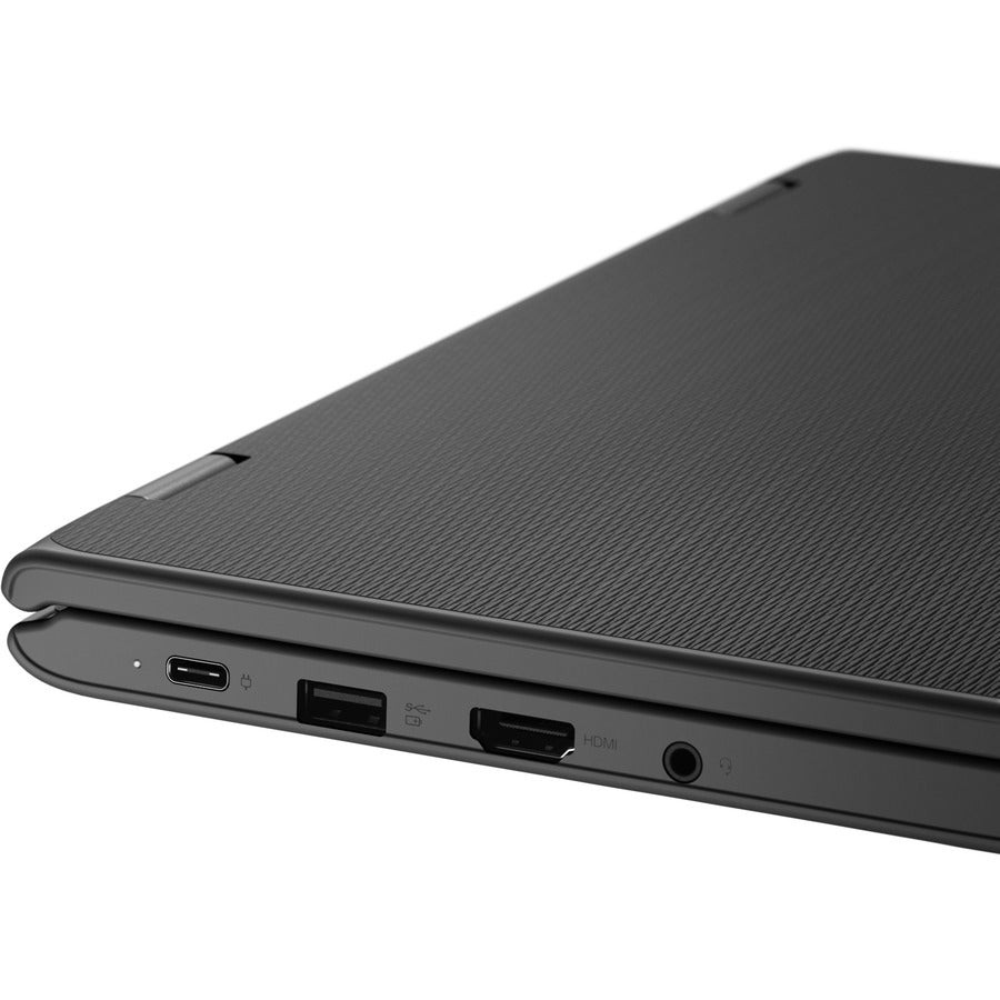 Ordinateur portable convertible 2 en 1 Lenovo 300e Windows 2e génération 81M9007WUS 11,6" à écran tactile - HD - 1366 x 768 - Intel Celeron N4120 Quad-core (4 cœurs) 1,10 GHz - 4 Go de RAM totale - 4 Go de mémoire embarquée - 128 Go SSD - Noir 81M9007WUS