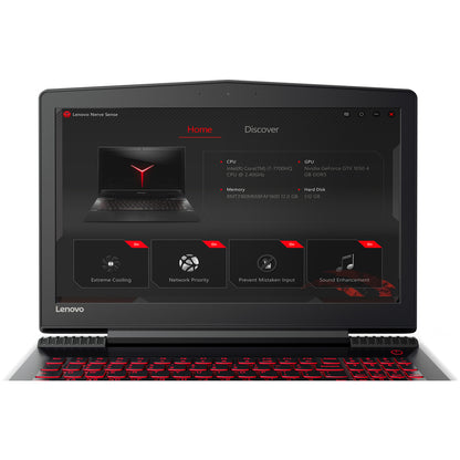 Ordinateur portable de jeu Lenovo Legion Y520-15IKBN 80WK00T2US 15,6" - 1920 x 1080 - Intel Core i7 7e génération i7-7700HQ Quad-core (4 cœurs) 2,80 GHz - 8 Go de RAM totale - Disque dur 1 To 80WK00T2US