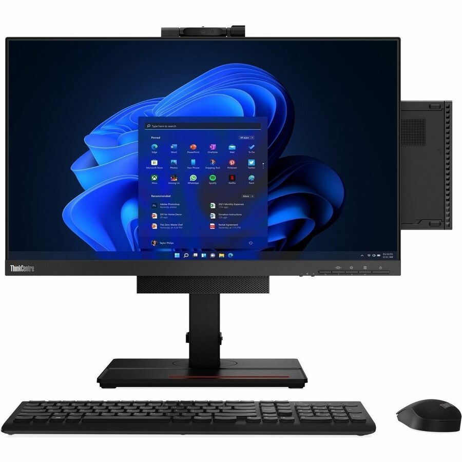Ordinateur de bureau Lenovo ThinkCentre M90q Gen 3 11U50068CA - Intel Core i5 12e génération i5-12500 Hexa-core (6 cœurs) 3 GHz - 8 Go de RAM DDR5 SDRAM - 256 Go SSD M.2 PCI Express NVMe 4.0 x4 - Minuscule - Noir 11U50068CA