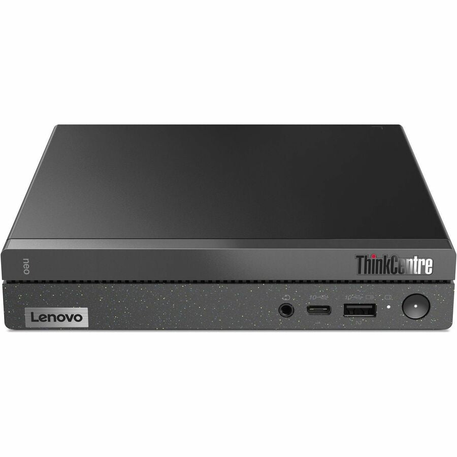 Ordinateur de bureau Lenovo ThinkCentre neo 50q Gen 4 12M2000QUX - Intel Core i3 12e génération i3-1215U Hexa-core (6 cœurs) - 8 Go de RAM DDR4 SDRAM - 256 Go SSD M.2 PCI Express NVMe 4.0 x4 - Minuscule - Noir 12M2000QUX