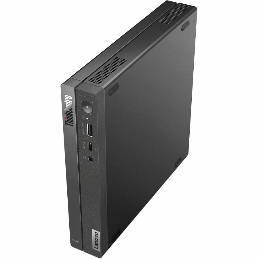 Ordinateur de bureau Lenovo ThinkCentre neo 50q Gen 4 12M2000QUX - Intel Core i3 12e génération i3-1215U Hexa-core (6 cœurs) - 8 Go de RAM DDR4 SDRAM - 256 Go SSD M.2 PCI Express NVMe 4.0 x4 - Minuscule - Noir 12M2000QUX
