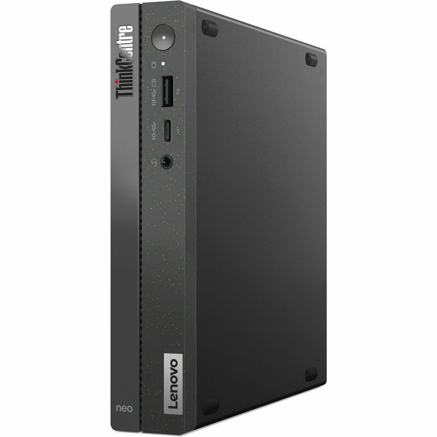 Ordinateur de bureau Lenovo ThinkCentre neo 50q Gen 4 12M2000QUX - Intel Core i3 12e génération i3-1215U Hexa-core (6 cœurs) - 8 Go de RAM DDR4 SDRAM - 256 Go SSD M.2 PCI Express NVMe 4.0 x4 - Minuscule - Noir 12M2000QUX