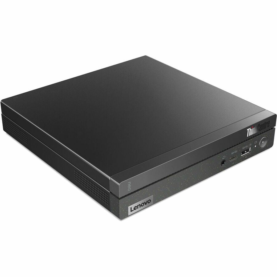 Ordinateur de bureau Lenovo ThinkCentre neo 50q Gen 4 12M2000QUX - Intel Core i3 12e génération i3-1215U Hexa-core (6 cœurs) - 8 Go de RAM DDR4 SDRAM - 256 Go SSD M.2 PCI Express NVMe 4.0 x4 - Minuscule - Noir 12M2000QUX