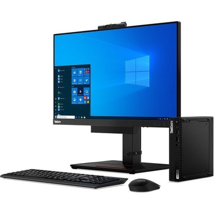 Ordinateur de bureau Lenovo ThinkCentre M75q Gen 2 11JN0075US - AMD Ryzen 7 PRO 5750GE Octa-core (8 cœurs) 3,20 GHz - 8 Go de RAM DDR4 SDRAM - 256 Go SSD M.2 PCI Express NVMe - Minuscule - Noir 11JN0075US