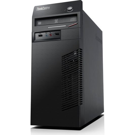 Ordinateur de bureau Lenovo ThinkCentre M79 10CN0000US - AMD A-Series A4-6300 Dual-core (2 Core) 3,70 GHz - 4 Go RAM DDR3 SDRAM - Disque dur 500 Go - Tour - Noir professionnel 10CN0000US
