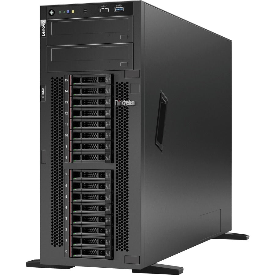 Lenovo ThinkSystem ST550 7X10A0ELNA 4U Tower Server - 1 x Intel Xeon Silver 4208 2.10 GHz - 32 GB RAM - 12Gb/s SAS, Serial ATA/600 Controller 7X10A0ELNA